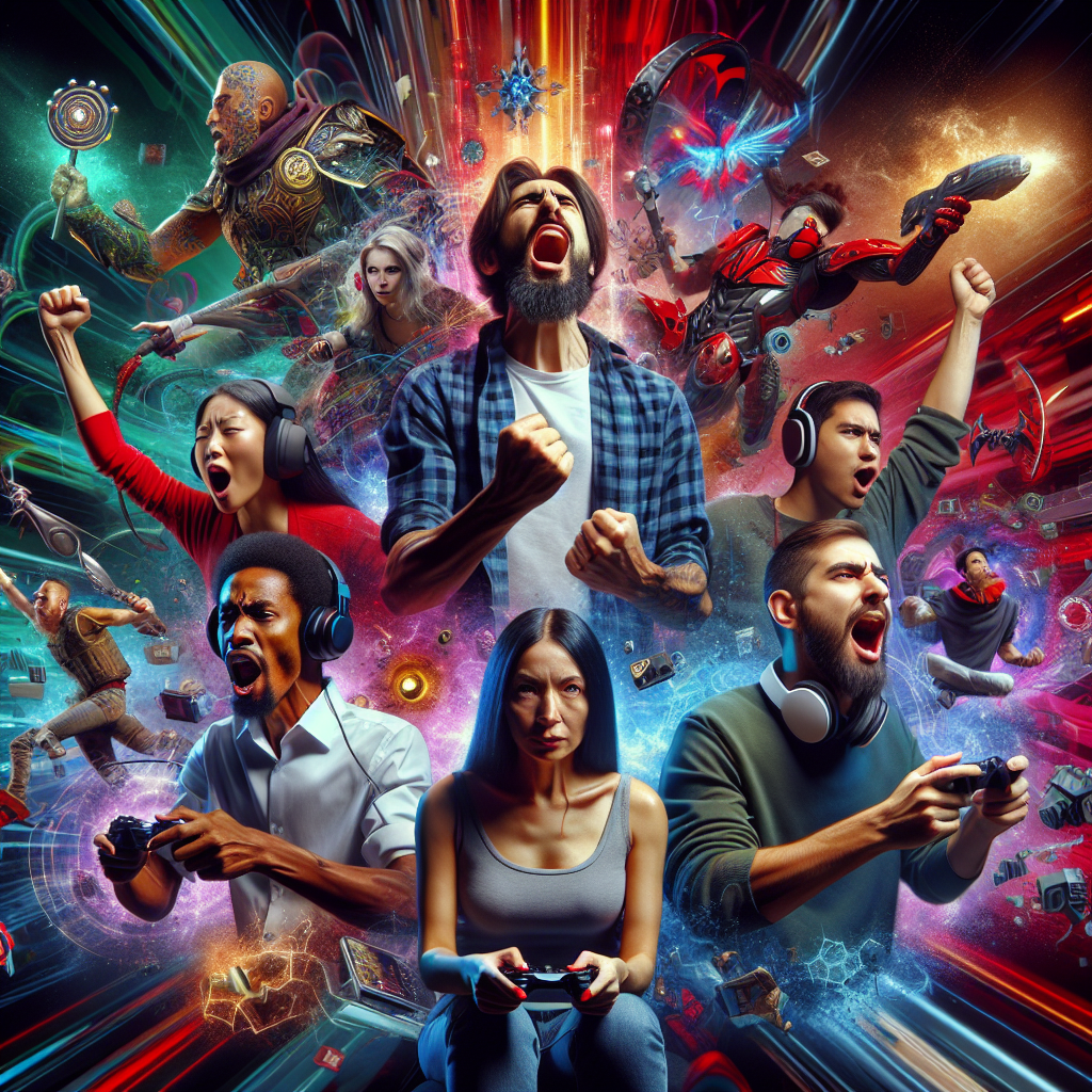 Players sharing their experiences in a storytelling format